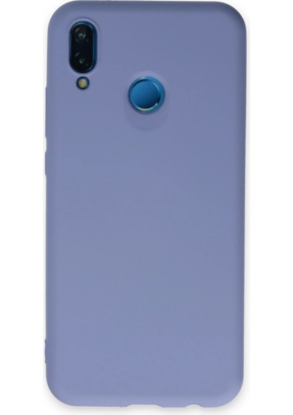Huawei P20 Lite Kılıf Nano Içi Kadife Silikon - Lila Svlrs