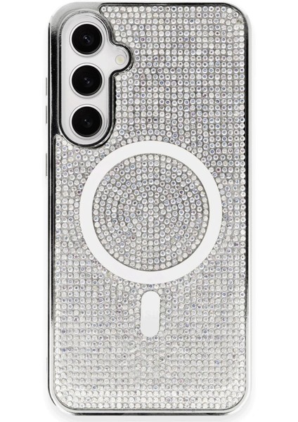 Samsung Galaxy S23 Kılıf Diamond Magsafe Kapak - Rainbow Svlrs