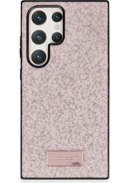 Onegif Samsung Galaxy S23 Ultra Bright Simli Kapak - Pembe Svlrs