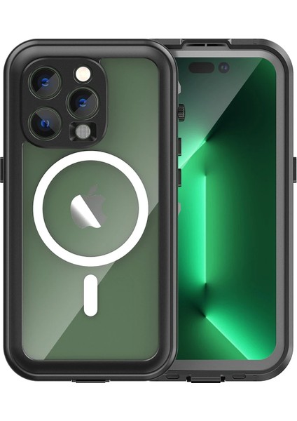 Iphone 14 Pro Kılıf Red Pepper Magneticsafe Su Geçirmez Kılıf - Siyah-Gri Svlrs fırsatları