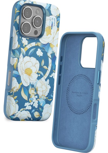 Onegif Iphone 16 Pro Max Flower Series Magsafe Kapak - Mavi Svlrs fiyatları