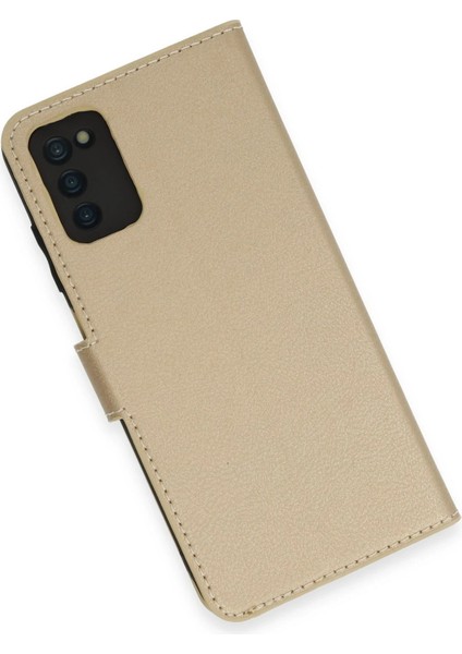 Samsung Galaxy A03S Kılıf Trend S Plus Kapaklı Kılıf - Gold Svlrs fırsatları