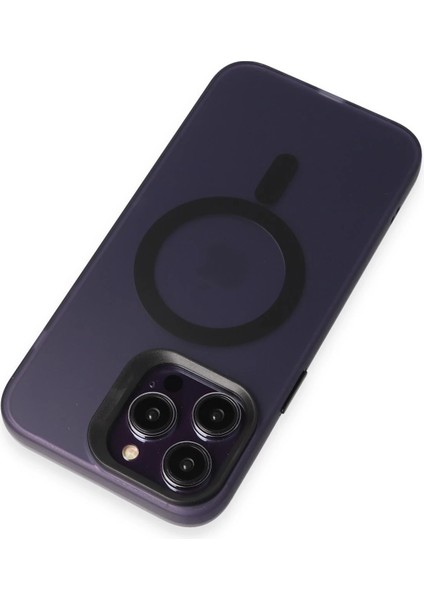 Iphone 13 Pro Max Kılıf Mateks Magsafe Kapak - Derin Mor Svlrs indirimleri