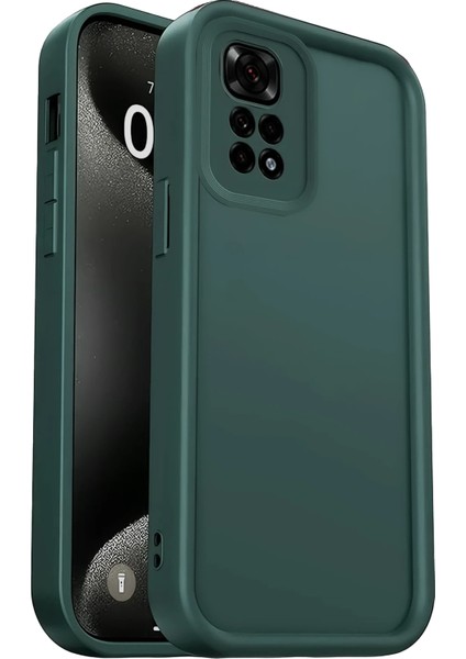Xiaomi Redmi 10 2022 Kılıf Viera Silikon - Koyu Yeşil Svlrs