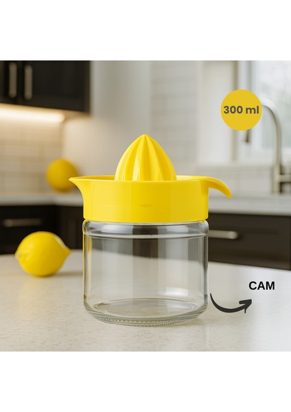 Cam Limon Sıkacağı, Narenciye Sıkacağı, Portakal Sıkacağı Cam Narenciye Sıkacağı 300ML