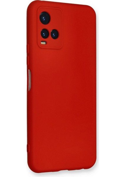 Vivo Y21S Kılıf Nano Içi Kadife Silikon - Kırmızı Svlrs modelleri