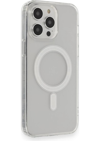 Iphone 14 Pro Kılıf Matte Şeffaf Magneticsafe - Şeffaf Svlrs