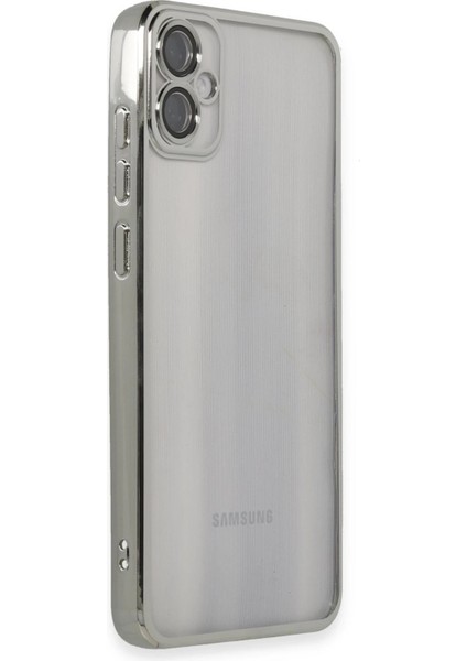 Samsung Galaxy A05 Kılıf Razer Lensli Silikon - Gümüş Svlrs fiyatları