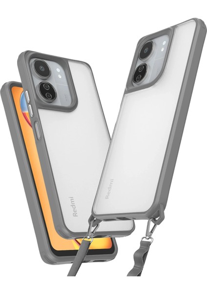 Xiaomi Redmi 13C Kılıf Penta Silikon Kılıf - Titan Gri Svlrs