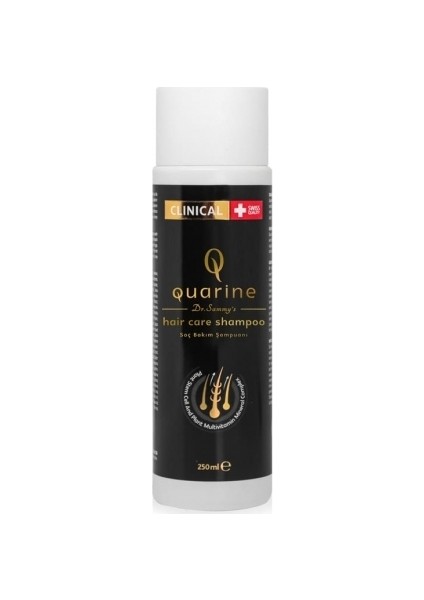 Quarine Premium Şampuan (2 Aylık) Dökülmelere Karşı %100 Saf ve Doğal Bitkisel Kök Hücre Ekstratları,Vitamin ve Mineral İçeren Onarıcı Saç Şampuanı 250ML