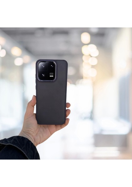 Xiaomi Mi 13 Pro Arkası Buzlu Şeffaf Hassas Düğme Kamera Çıkıntılı Sert Mat Perfect Mor
