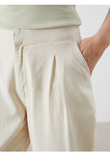 Yeni Sezon Beli Lastikli Carrot Fit Kadin Jean Pantolon - S5Q922Z8 modelleri