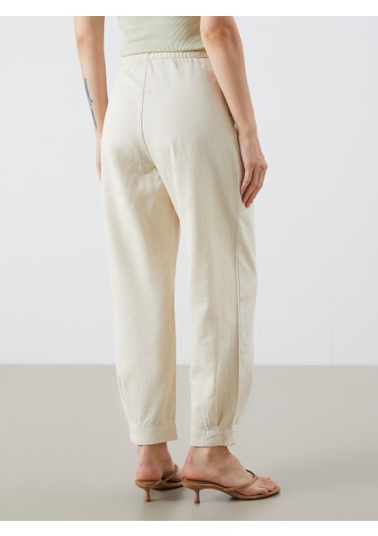 Yeni Sezon Beli Lastikli Carrot Fit Kadin Jean Pantolon - S5Q922Z8 fırsatları