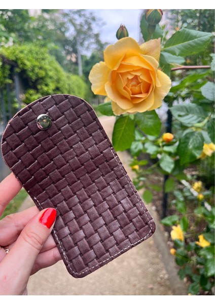 -Kare Model Kahverengi Hasır &taba Gold Kalpli Hakiki Deri Airpod Kılıfı / Mini Bozuk Para Cüzdanı modelleri