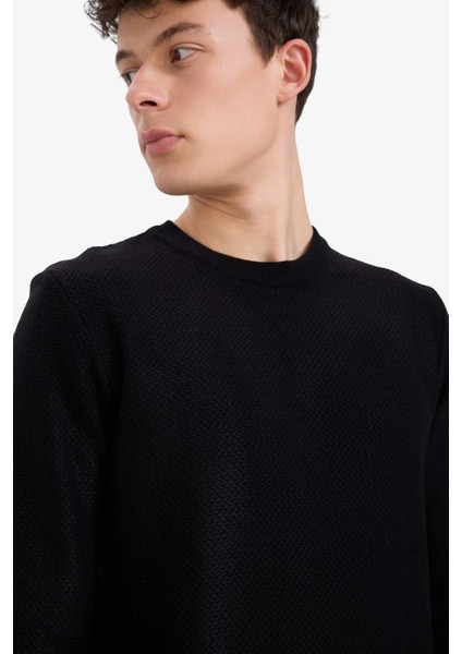 Standart Fit Bisiklet Yaka Triko Kazak C9618AX25AU