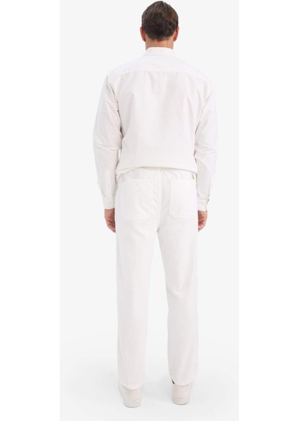 %100 Pamuk Wide Leg Geniş Paça Jean Pantolon E1375AX25AU