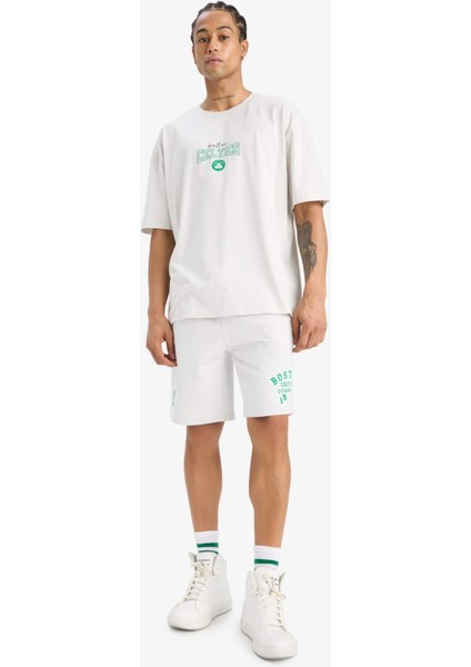 fit Nba Boston Celtics Oversize Geniş Kalıp Bisiklet Yaka Sırt Baskılı Kısa Kollu TIŞÖRT E5868AX25AU indirimleri