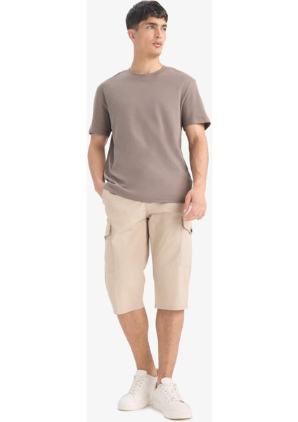 %100 Pamuk Regular Fit Bisiklet Yaka Basic Düz Kısa Kollu Tişört E7961AX25AU fiyatları