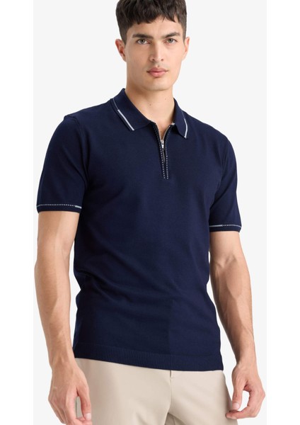 Standart Fit Polo Yaka Triko Kısa Kollu Tişört D6199AX25AU