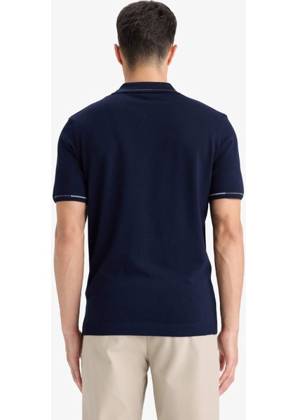 Standart Fit Polo Yaka Triko Kısa Kollu Tişört D6199AX25AU
