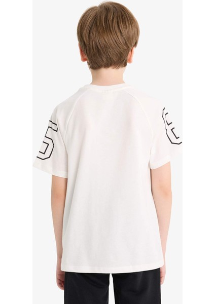 Erkek Çocuk 2'li Takım Baskılı Kısa Kollu Tişört Eşofman Altı D9884A825AU