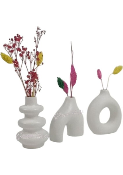 Gözdehobi Nordic Essence Craft Set | Dekoratif Minimal Kuru Çiçek Ev Dekorasyon Biblo Vazo Hediyelik indirimleri