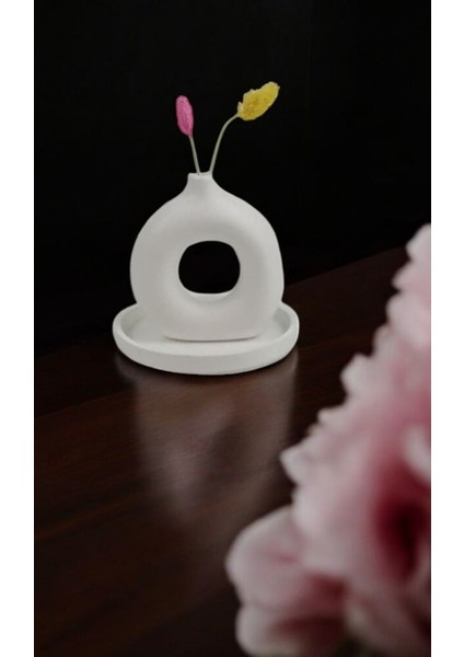 Gözdehobi Nordic Echo|dekoratif Minimali Kuru Çiçek Ev Dekorasyon Biblo Vazo Hediyelik Çeyizlik