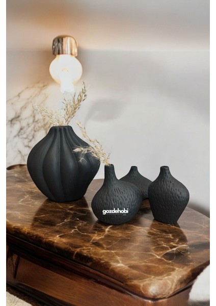 Gözdehobi 4’lü Vazo Seti Dekoratif Objeler