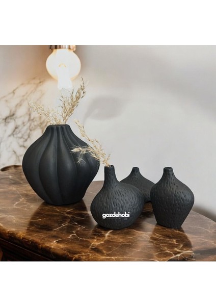 Gözdehobi 4’lü Vazo Seti Dekoratif Objeler modelleri