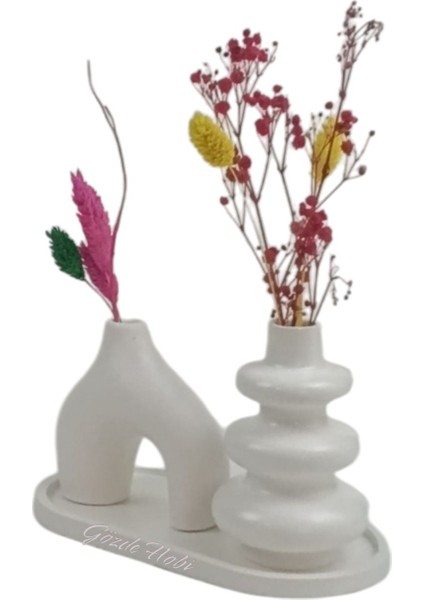 Gözdehobi Nordic Craft | Dekoratif Minimal Kuru Çiçek Ev Dekorasyon Biblo Vazo Hediyelik Çeyizlik indirimleri