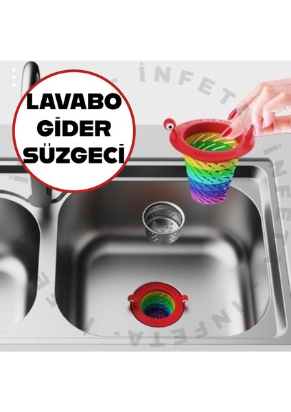 Lavabo Gider Süzgeci-6 Kademeli Gider Süzgeci