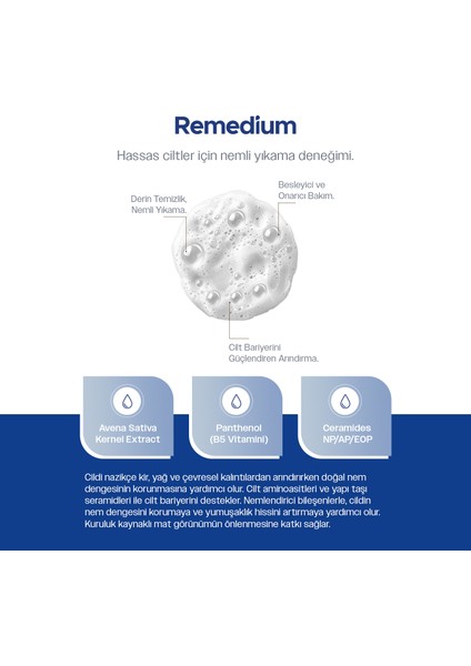 Remedium Onarıcı ve Arındırıcı Yüz Yıkama Köpüğü modelleri