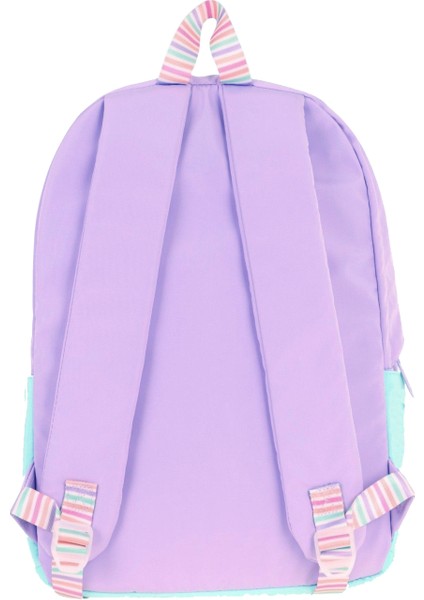 Quick Kız Çocuk Üç Bölmeli Mor Turkuaz Kapitone Detaylı Okul Sırt Çantası - K1791 fırsatları