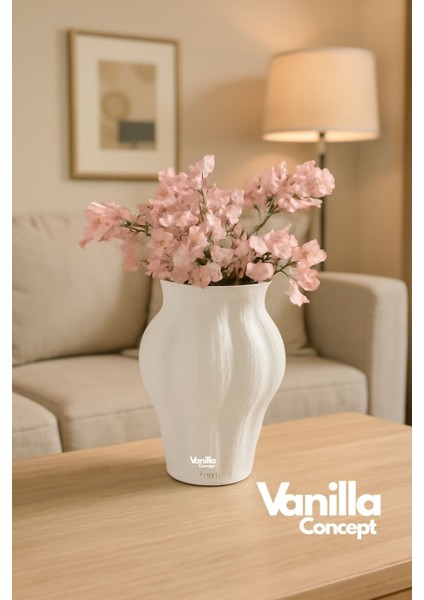 Taş Dokulu Vazo | Stone Vazo Taş Tasarım Iskandinav