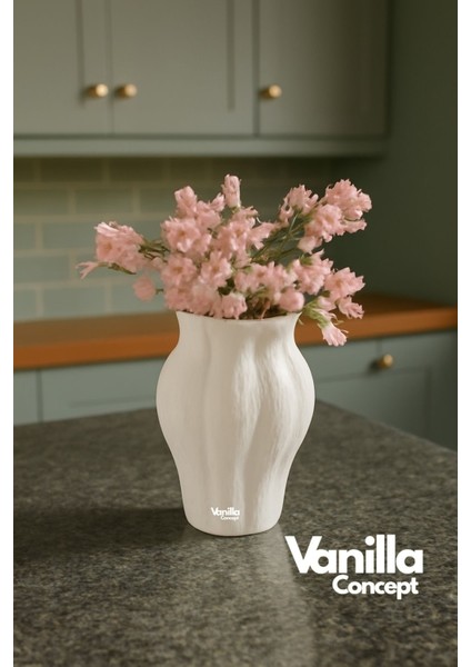 Taş Dokulu Vazo | Stone Vazo Taş Tasarım Iskandinav fiyatları