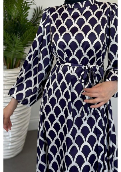 Linya Balık Sırtı Elbise Lacivert fırsatları