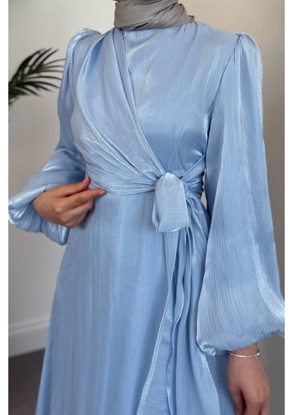 Celia Yandan Bağlamalı Janjan Abiye Bebe Mavisi indirimleri