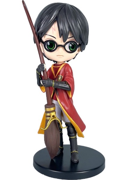 Büyücülük Akademisi El Kuklası Büyük Gözler Süpürgeye Biniyor Harry Potter Snape Ron Hermione Maket Süsler (Yurt Dışından)