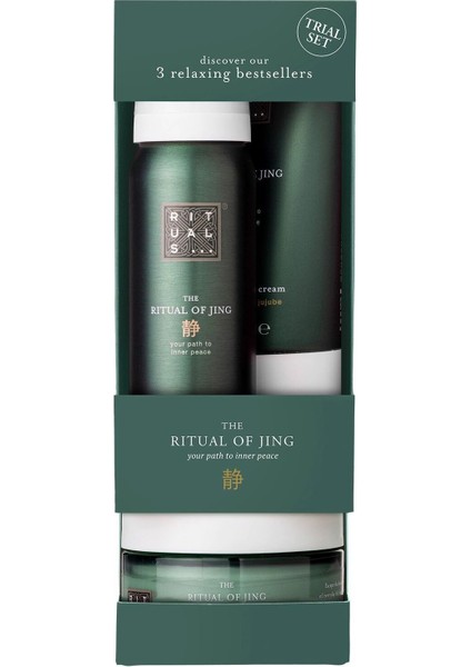 The Ritual Of Jing Vücut Bakım Seti, Duş Köpüğü, Vücut Kremi ve Peeling Hediye Seti
