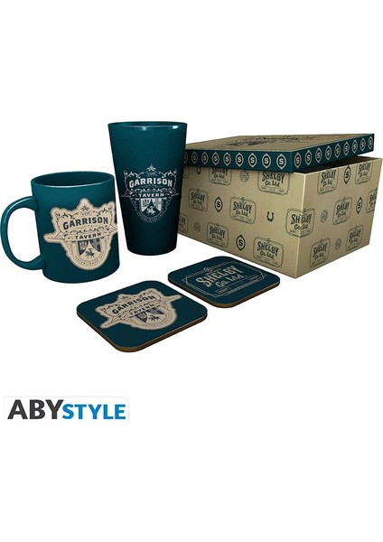 Peaky Blınders Pack Glass 30CL + Coasters + Mug The Garrison