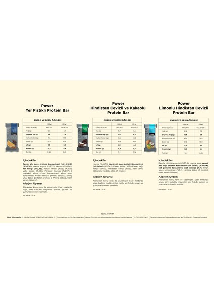 Power Protein Karışık Kutu 3 x 15'li 35 gr