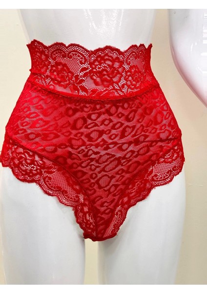 Kırmızı Dantelli Yüksek Bel Külot venüs-K1011 fiyatları