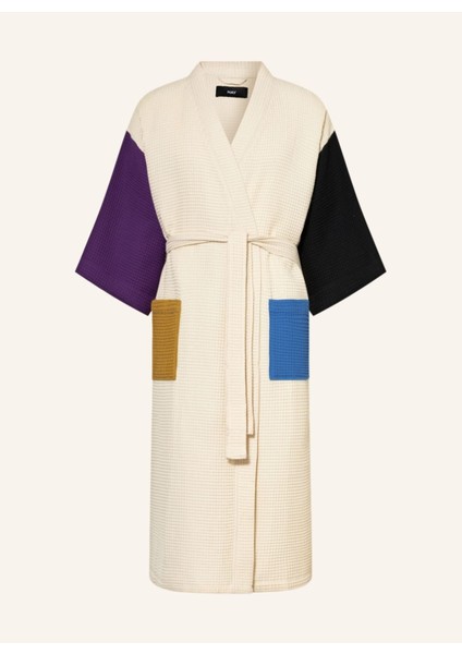 Unisex Kimono Waffle 125 cm Şal Yaka Çift Halkalı Kemerli
