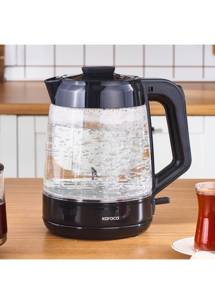 Glass Tea Xl 2 In 1 Cam Çay Makinesi Shiny Black indirimleri