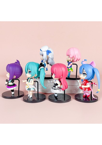 Hatsune Miku Q Versiyonu El Yapımı Anime Serisi Model Süs Bebekleri (Yurt Dışından) modelleri