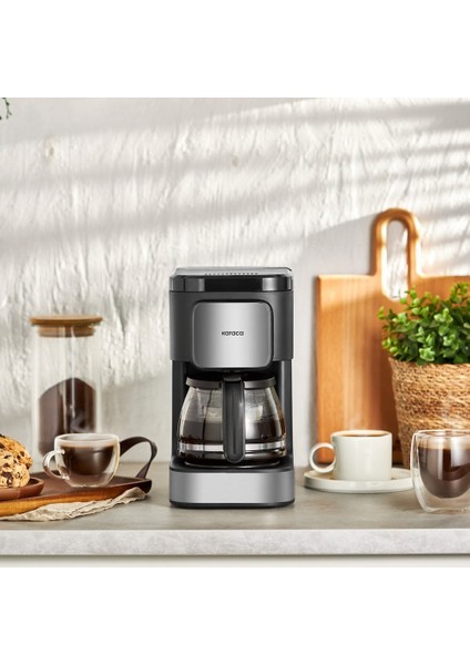 Just Coffee Aroma 2 In 1 Filtre Kahve ve Çay Demleme Makinesi Inox
