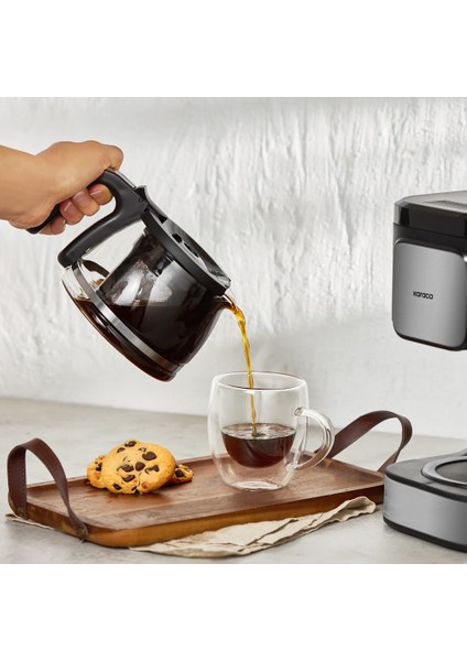 Just Coffee Aroma 2 In 1 Filtre Kahve ve Çay Demleme Makinesi Inox fiyatları