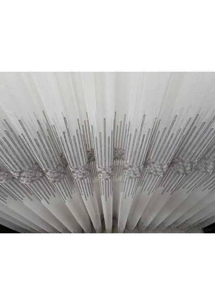 Nivemeshome Gümüş DSN:2502 V-105 1/3 Sık Pileli Tül Perde Apm fiyatları