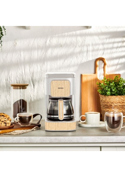 Just Coffee Aroma 2 In 1 Filtre Kahve Makinesi Wood Craft