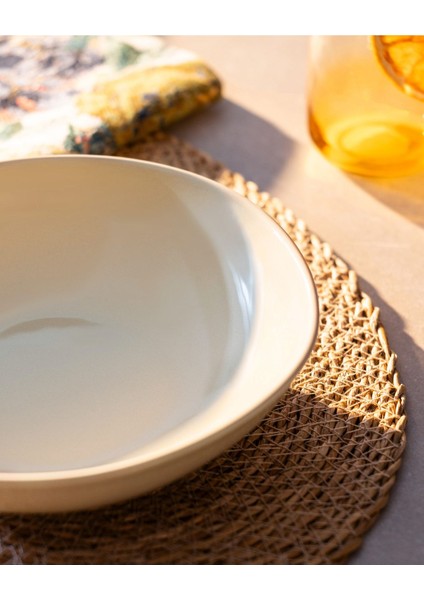 Souci Yemek Tabağı - Bej - 22 cm modelleri